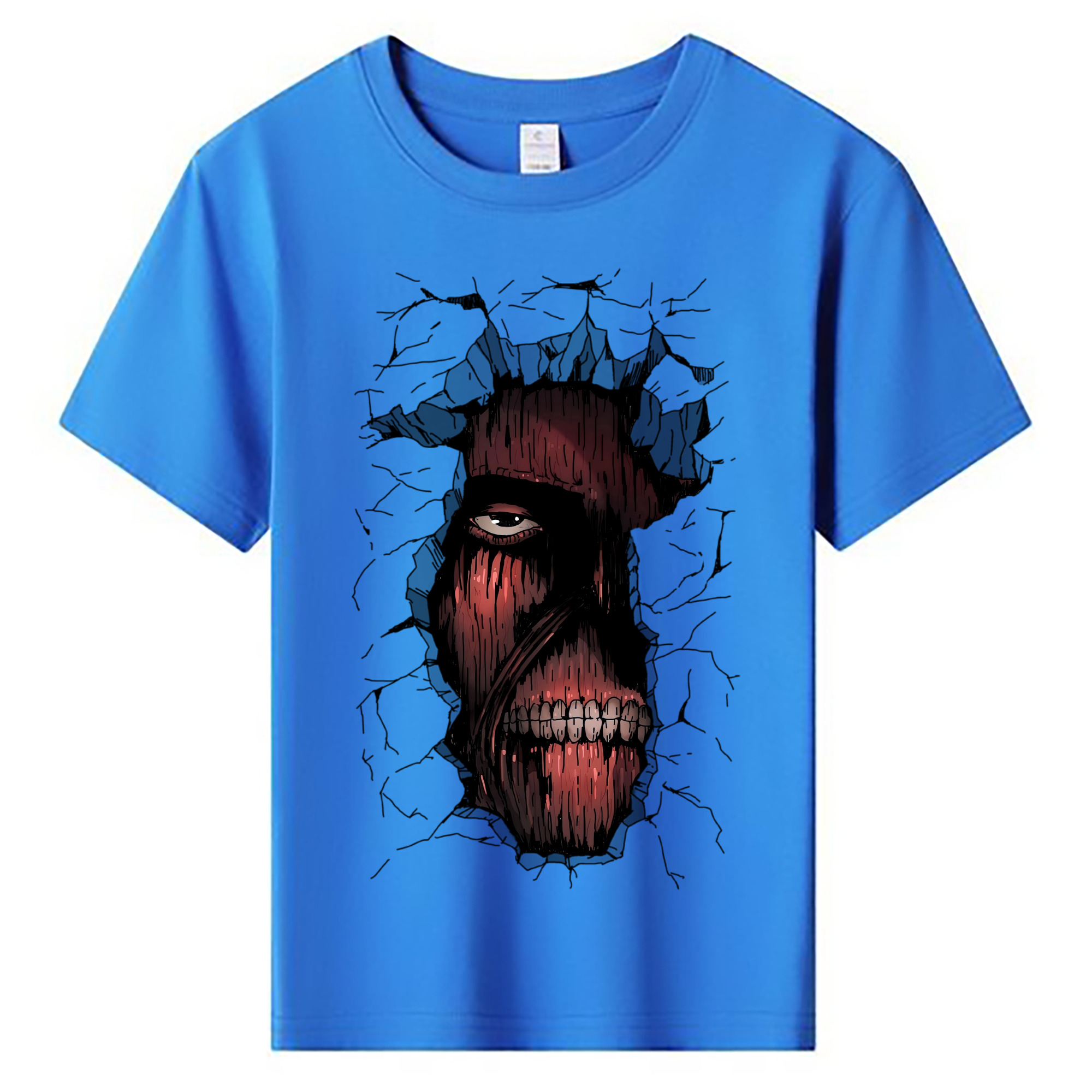（画像用） 進撃の巨人 Attack on Titan 綿100％キッズTシャツ（フロントプリント）